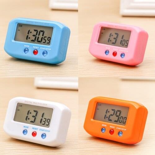 Mini Portable With Snooze Backlight Studen Desk Decors Digital Electronic Travel LCD Clock Pocket Sized Alarm Clocks
