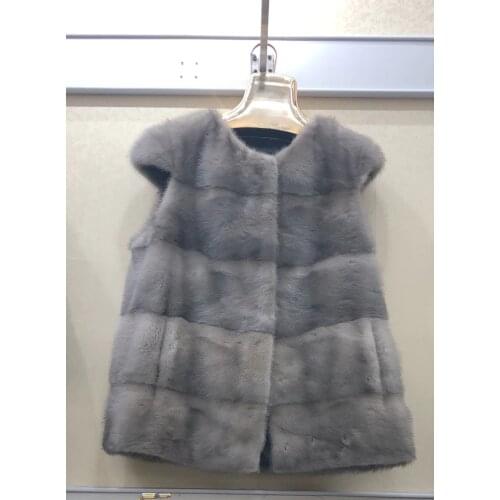 Fur coat ladies short coat vest vest mink fur coat ladies fashion high-end atmosphere 2020