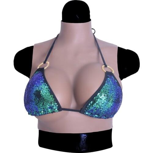 Silicone Breast Form Fake Tits Boobs Chest Drag Queen Cosplay Shemale Transgender Crossdressing C D E F G H Cup