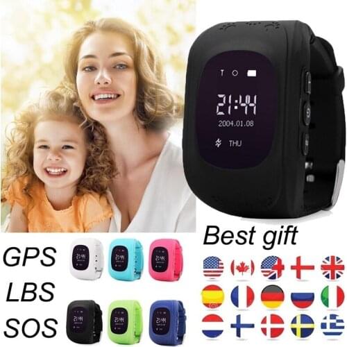 6 Colors Q50 GPS Monitor SIM Safety Tracker Network Positioning Smart Watch Kids Children