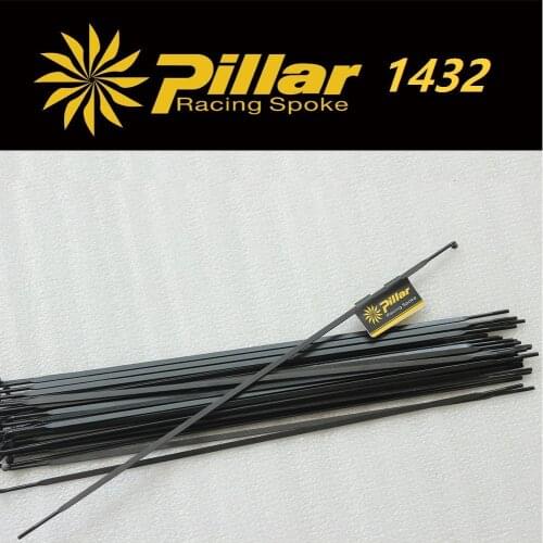 Pillar 1432 Stainless Steel PSR Aero J-hook Black Spoke Or Straight Pull For Carbon Road Bike Or Mtb Wheel Knitting needles