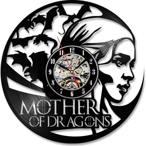 Famous American Film Vinyl Record Wall Clock Movie Room Decor Silent Non Ticking Wall Watch Film Lovers Gift