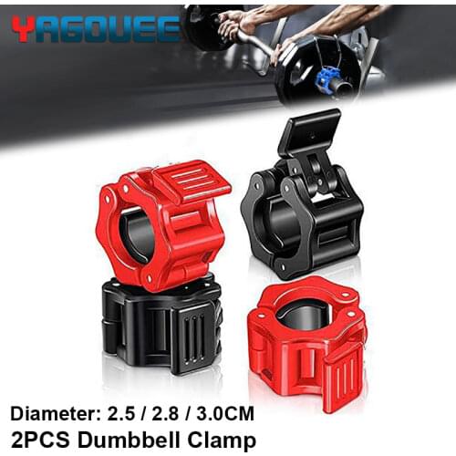 1 Pair 25mm 30mm Spinlock Collars Barbell Collar Lock Dumbell Clips Clamp Weight lifting Bar Gym Dumbbell Fitness Body Building