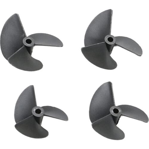 5PCS RC Boat Nylon Propeller Aperture 4mm/4.76mm 3 Blades Plastic Paddle Diameter 36/47/52/55/57mm Mini Prop for Parts