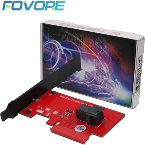 PCI Express SFF-8643 adapter PCI E SFF-8643 converter SFF-8643 PCI-E 4.0 X4 adapter Card with cable for (SFF8639) PCIe-NVMe SSD