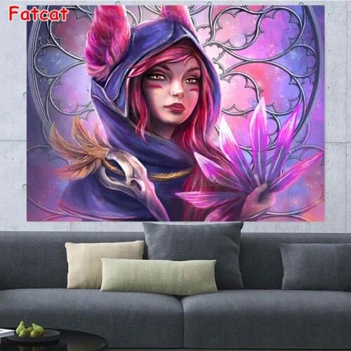 5D DIY Diamond Painting Indian girl feathers Full Square Diamond Mosaic Embroidery Cross Stitch Kits Needlework Decor PP2439