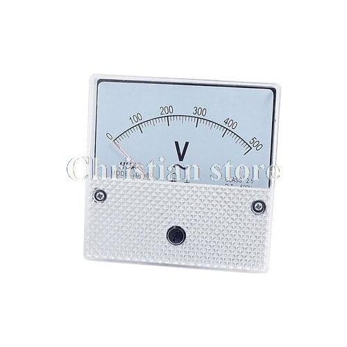 Class 2.5 AC 0-500V Analog Voltage Voltmeter Panel Meter New