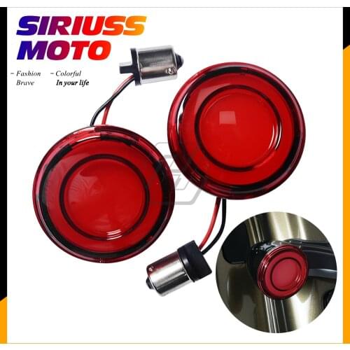 Motorcycle Bullet Style LED Rear Turn Signal Conversions Case for Harley Touring Softail Dyna Sportster XL883 XL1200
