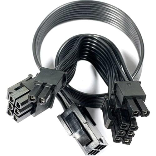 Computer Power Supply PCIE port Extension Cable VGA GPU Video Graphics Card 6PIN To Dual 8PIN or 6Pin Splitter
