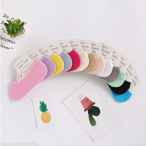 5 PC Kids Socks Solid Color Invisible Socks kids socks Girls Children Kids Heart Dot Solid Socks Lovely Cotton Socks for Girls