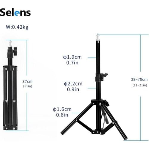 New 70CM Light Stand Tripod with 1/4 Screw Head for Photo Studio Softbox Video Flash Umbrella Reflector Lighting