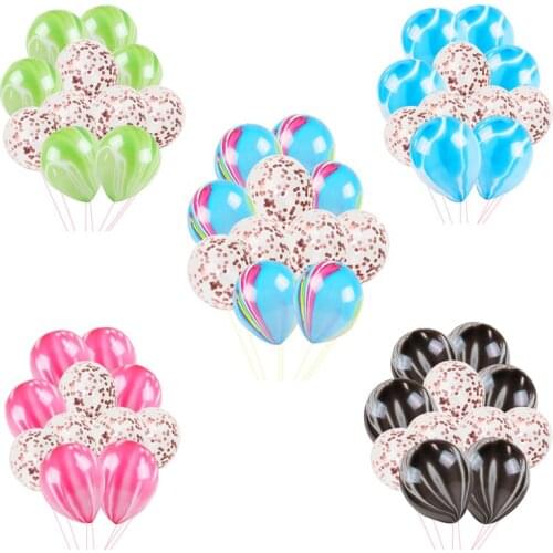 10pcs 12inch Painting Marble Latex Balloons Colorful Cloud Agate Air Balls Birthday Supplies for Wedding Xmas Party Decorations