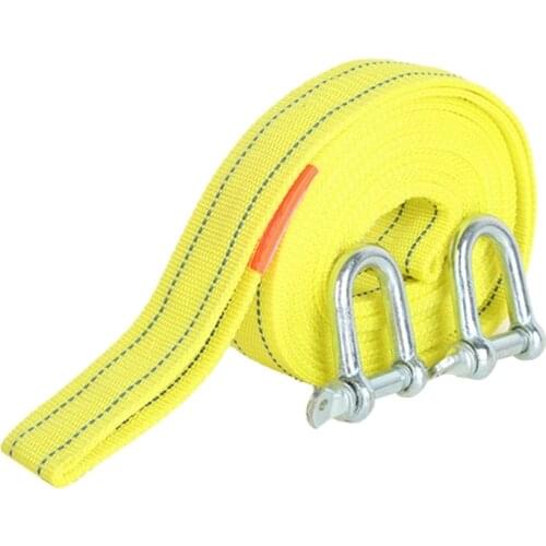 Winch Line Heavy Duty Reflective Tow Ropes 5 Tons 4 M Cable High Strength Safety Hook Trailer Car Emergency Towing Rope