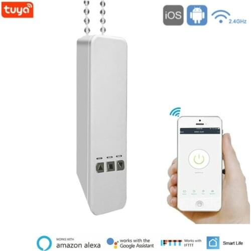 Smart Life APP Motorized Chain Roller Blinds,Tuya WiFi Remote Voice Control Shade Shutter Drive Motor Work for Alexa/Google Home