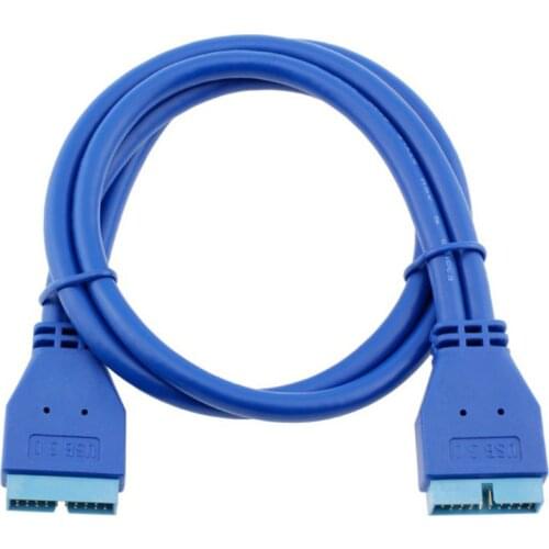 USB 3,0 20pin Male to Male Male to Female Motherboard cable 50cm For Asus Gigabyte Msi onda inte DELL HP Lenovo