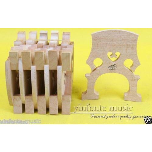 Yinfente 5pcs 4/4 Cello Bridge Maple wood Cello parts accessories Full size