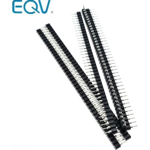 10PCS 2.54mm Pin Header Female Single Row 40 Pin 2.54mm Round Pin Connector 1x40 EQV