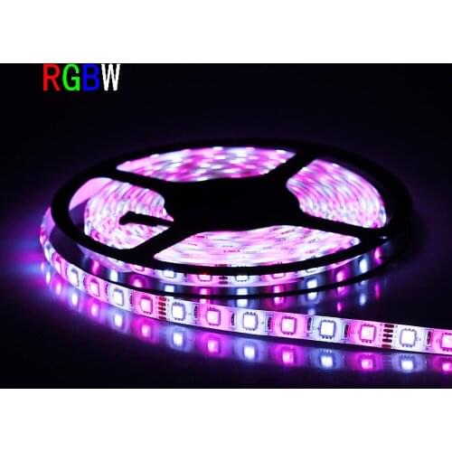 100m/lot RGBW /RGBWW LED strip Light SMD5050 non-Waterproof RGB+Warm White/White DC12V SMD 60Leds/M 5M/roll FlexibleTape Light
