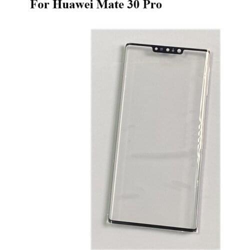 2PCS For Huawei Mate 30 Pro Front LCD Glass Lens touchscreen Mate 30Pro Touch screen Panel Outer Screen Glass without flex