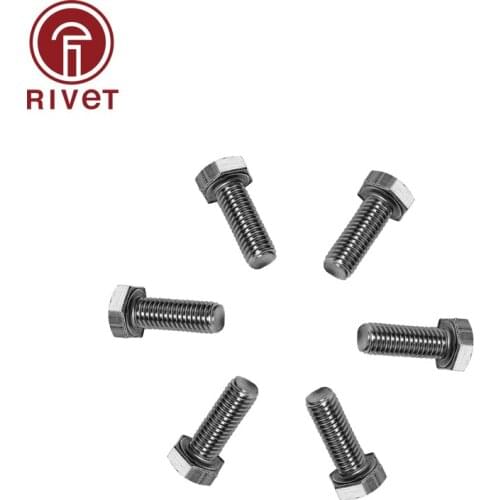 304 DIN933 (A2-70) ISO4017 M18 M20 M22 M24 Stainless Steel Hexagon Head Screws Outer Hex Bolt 10/20 Pcs High Quality