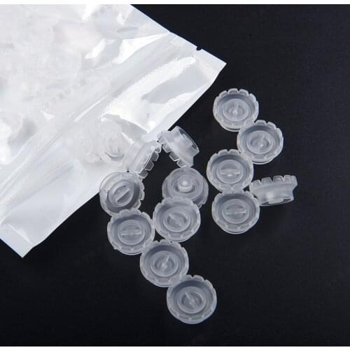 50 Pieces Eyelash Extension Cup False Eyelash Fan Tray Grafting Eyelash Stand Quick Blossom Adhesive Cup Beauty Auxiliary Tools