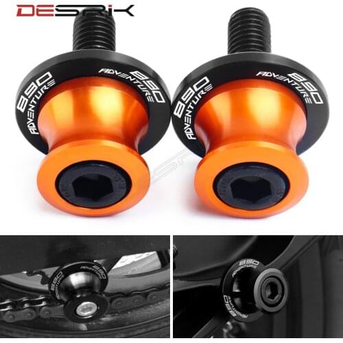 890Adventure LOGO Motorcycle CNC Swingarm Spools Sider Stand Screws 10MM For KTM 890 ADV 890 Adventure R 2021 Accessories