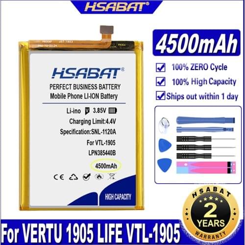 HSABAT LPN385440B 4500mAh Battery for VERTU 1905 VTL-1905 Batteries