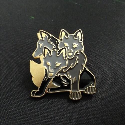 Cerberus Pins Ancient Greek Mythology Brooches Badges Metal Button Hard Enamel Pins Gifts for Friends Jewelry Wholesale