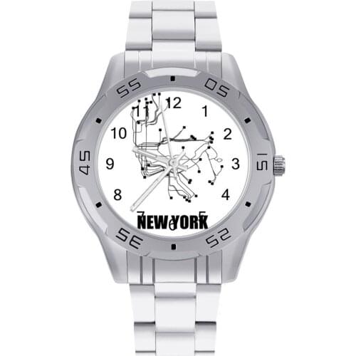 Map Quartz Watch Photo Original Wrist Watch Stainless High Quality Home Woman Wristwatch