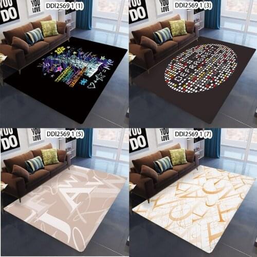 Color geometric stripes rugs and carpets for home living room pink rug outdoor rug rugs for bedroom anime floor mat balcony Mats