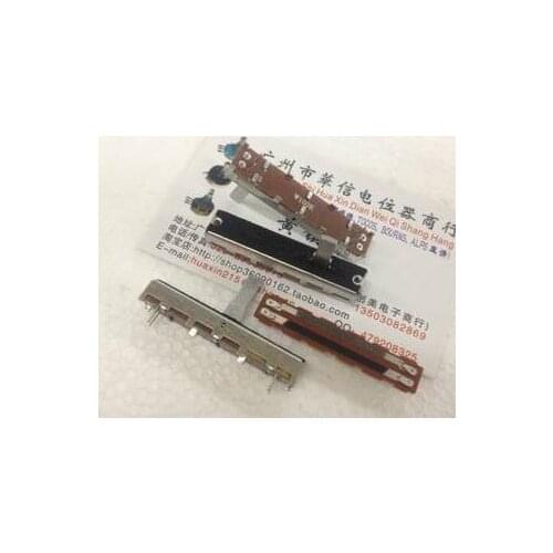 DJM 4.5cm mixer fader potentiometer Switch W100K single 15MM handle with 2 feet 4 feet through the midpoint