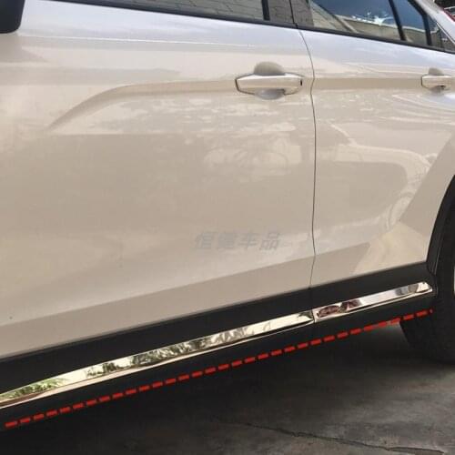 For Mitsubishi Eclipse Cross 2018-2019 High-quality stainless steel Body trim Anti-Rub protection Decoration Car styling