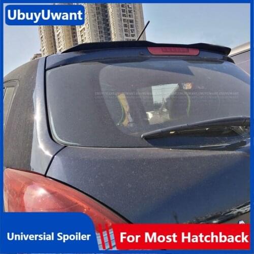 For Nissan Tiida 2007-2011 Rear Roof Lip Spoiler ABS Car Tail Wing Decoration Universal Hatchback Spoiler For Juke Qashqai POLO