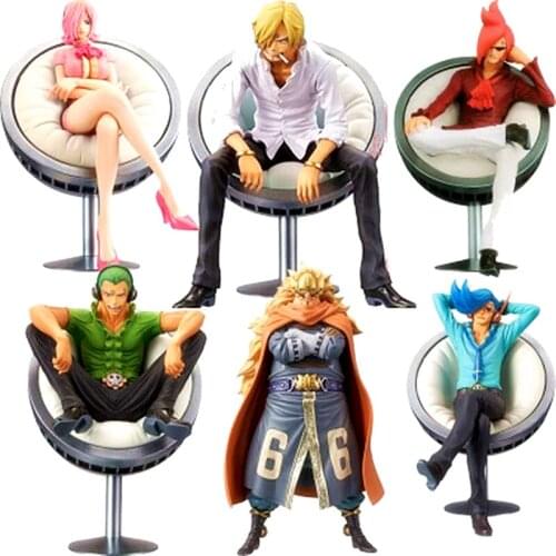 New One Piece The Vinsmoke Family Sanji Reijiu Iji Yuji PVC Action Figure Sitting Posture Figure Collectible Decoration Toy