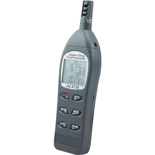 AZ8726 Pocket Type Hygro-thermometer with Probe temperature and humidity Meter, 99 Memories