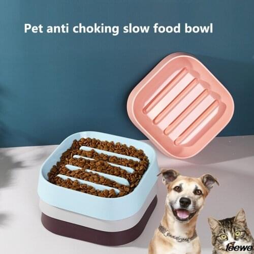 Pet Feeder Medium And Large Pet Anti Choking Slow Food Bowl Eating Slowly Is Healthier Anti Skid Pad Design Prevent Overturning
