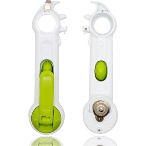 Kitchen can opener 7 in One Can Opener For Opening Jar Can Bottle Wine Kitchen Practical Multi Purpose All Size in One Tool