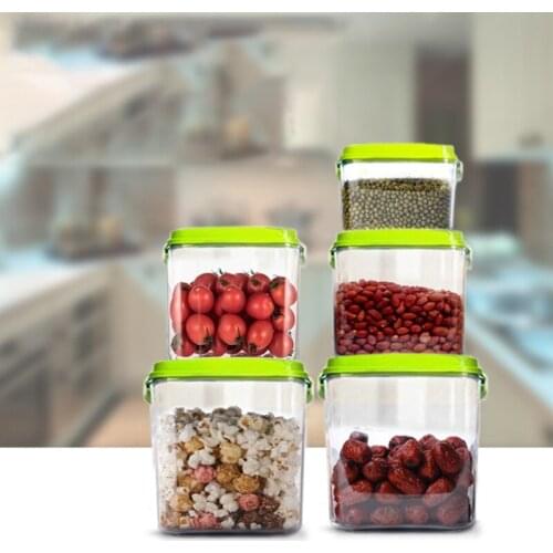 Square Food Preservation Vacuum Storage Box Large Capacity Container Vacuum Sealer Pump Plastic Silicone Home Kitchen