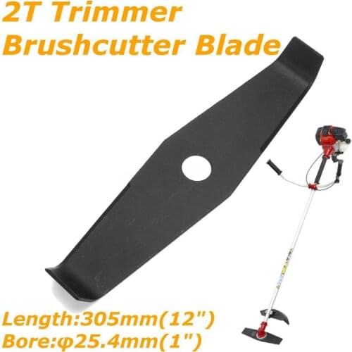 Black 12" 2T 2 Tooth Brushcutter Brush Trimmer Blade 305mm X 25.4mm X 3.0mm