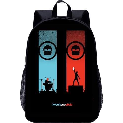 Fashion Twenty-one Pilots Backpack Bag For Teenage Boys Girls Cool Bagpack Travel Backpack Children Bag Kids Gift
