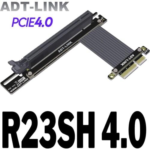 New Shielding PCI Express 4.0 16x 4x Riser Card GTX RTX Graphics Card 4.0 x16 x4 PCIE PCI E Riser Extender For 90 180 Degree GPU