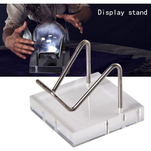 Mineral Fossil Display Stand Metal Arm Acrylic Support Base For Softball Golf Tennis Ball Baseball Stones Display Stand