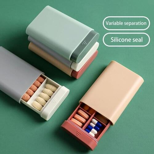 Portable Pill Case Box Travel Medicine Container Case Tablet Sorter Dispense Box Home Pill Drug Organizer Storage Box