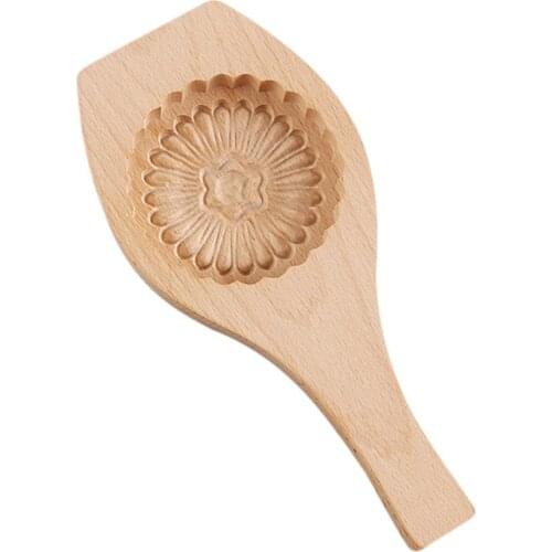 Carved Round Wooden Mold Press Cake Mold For Cookie Shortbread Baking Mold For Mung Bean Cake And Cookies