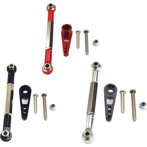 Steering Linkage Servo Link Pull Rod Servo Arm Kit for MN MN86K 1/12 RC Car