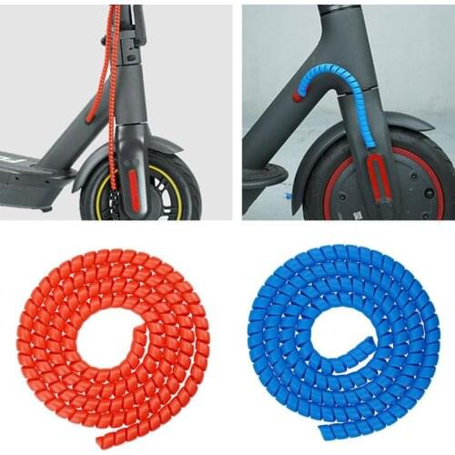 1M Line Cable Protector Wire Cord Wrap Protection for Xiaomi M365 Pipe Protection Wrap Scootor E-bike Winding Cable Wire