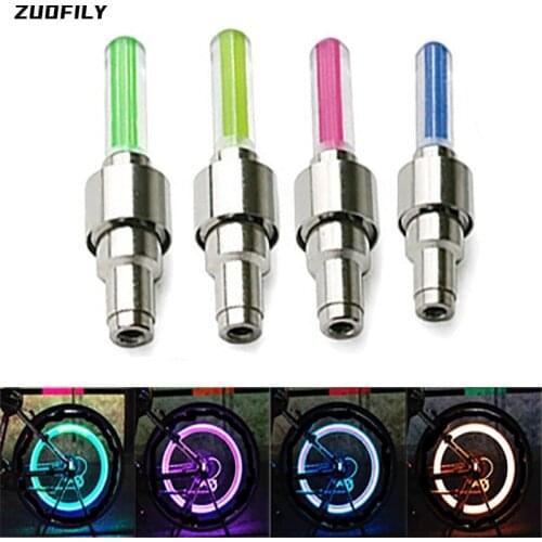 1PCS Bicycle Lights Motion Sensor LED Lights Road MTB Bike Tire Valve Caps Wheel Spokes LED Light Bicycle Accessories Neon Flash