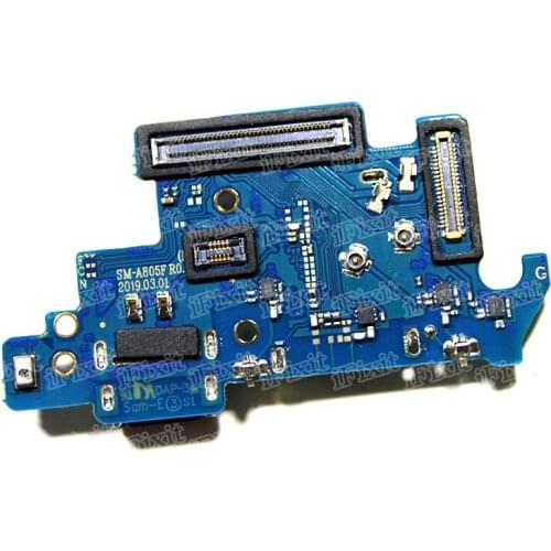 10pcs/lot Original Charging Port Connector Board Parts Flex Cable With Microphone Mic For Samsung Galaxy A80 A805F