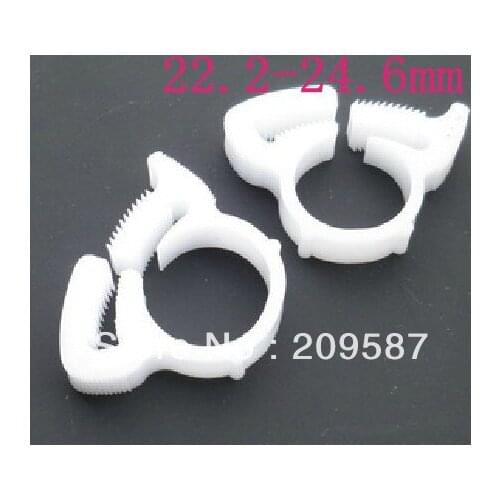 20pcs Nylon Platic White Fuel Hose Cable Wire Tube Clamps Clip For 22.2-24.6mm OD