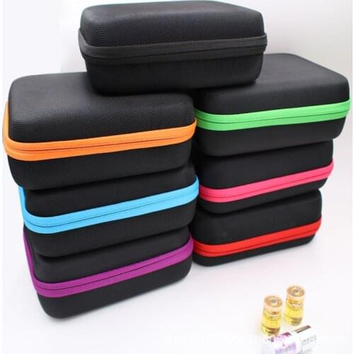 30 Bottles 15ML Essential Oil Cases Carrying Holder Perfume Oil Nail Polish Organizador Storage Bag Portable Ziplock Storage Box
